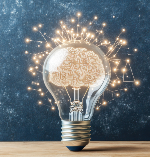 “Globe with a brain inside and lightning emanating, symbolizing one group exercising total operational control, intelligence-driven logistics, and risk management solutions.”