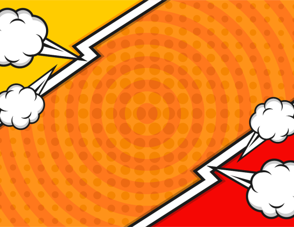 “Superhero comic-style background representing Budget Day 2025 ‘Superheroes in Action’ at Professional Group, symbolizing teamwork, creativity, and financial strategy.”